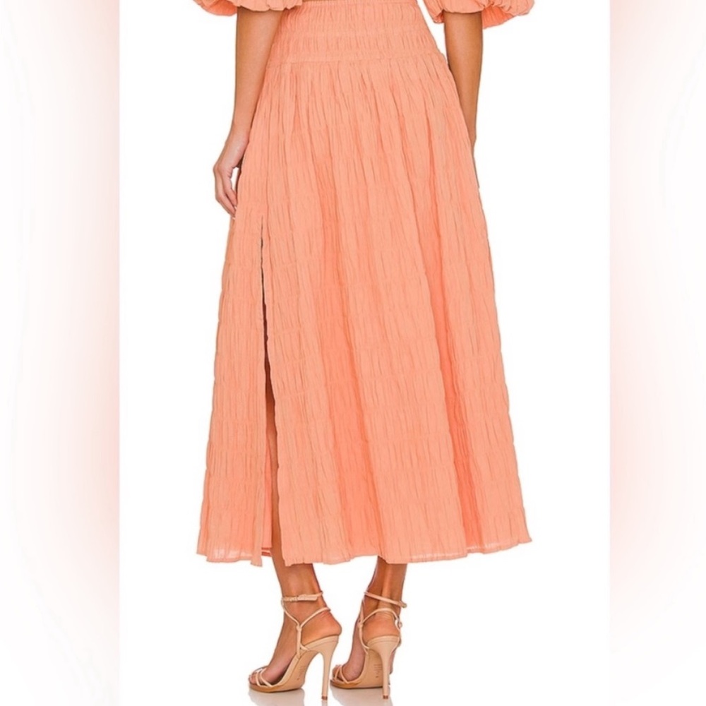 SOVERE Mercy Maxi Skirt in Apricot NWT size S - Picture 2 of 5